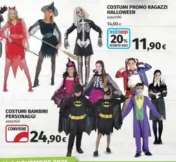 Coop Superstore Costumi promo ragazzi halloween offerta