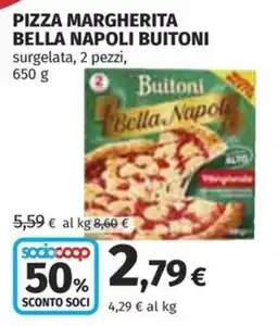 Coop Superstore Pizza Margherita Bella Napoli Buitoni offerta