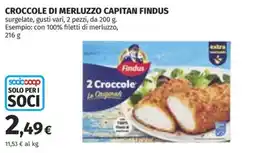 Coop Superstore Crocchette di merluzzo Capitan Findus offerta