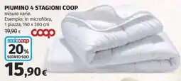 Coop Superstore Piumino 4 stagioni Coop offerta
