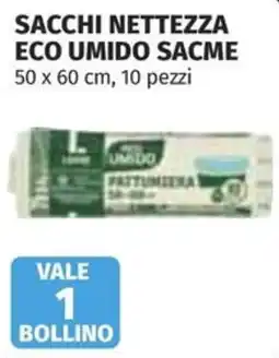 Coop Superstore Sacchi nettezza eco umido sacme offerta
