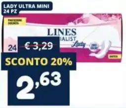 Cossuto Lines lady ultra mini offerta
