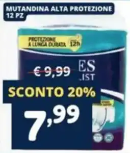 Cossuto Mutandina alta protezione offerta