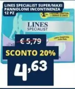 Cossuto Lines specialist pannolone incontinenza offerta
