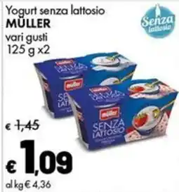 Supermercati Vinci Yogurt senza lattosio Müller offerta
