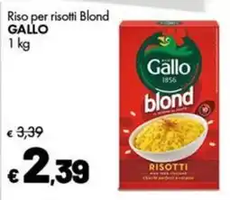 Supermercati Vinci Riso per risotti Blond Gallo offerta