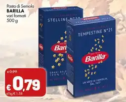 Supermercati Vinci Pasta di Semola Barilla offerta