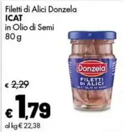 Supermercati Vinci Filetti di Alici Donzela offerta