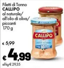 Supermercati Vinci Filetti di Tonno Callipo offerta