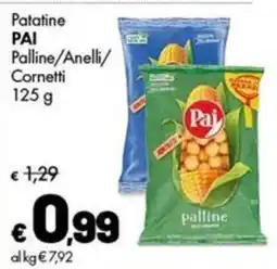 Supermercati Vinci Patatine PAI Palline offerta