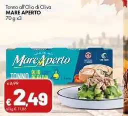 Supermercati Vinci Tonno all'Olio di Oliva Mare Aperto offerta