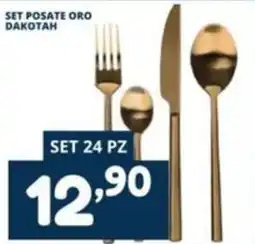 Cossuto Set posate oro dakotah offerta