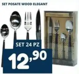 Cossuto Set posate wood elegant offerta