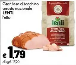 Supermercati Vinci Gran fesa di tacchino arrosto nazionale LENTI offerta