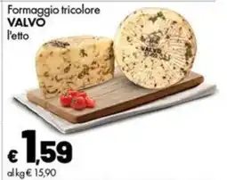 Supermercati Vinci Formaggio tricolore Valvo offerta