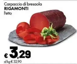 Supermercati Vinci Carpaccio di bresaola Rigamonti offerta