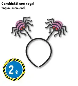 Tedi Cerchietti con ragni offerta
