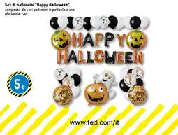 Tedi Set di palloncini "Happy Halloween" offerta