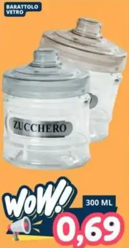 Cossuto Barattolo vetro zucchero offerta