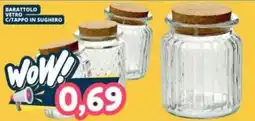 Cossuto Barattolo vetro c/tappo in sughero offerta