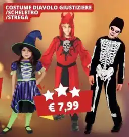 Cossuto Costume diavolo giustiziere/scheletro/strega offerta