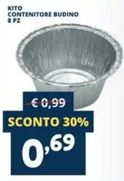 Cossuto Kito contenitore budino offerta