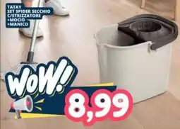 Cossuto Tatay set spider secchio c/strizzatore +mocio +manico offerta