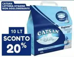 Cossuto Lettiera hygiène non agglomerante Catsan offerta