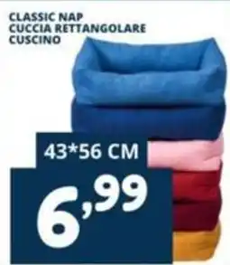 Cossuto Classic nap cuccia rettangolare cuscino offerta