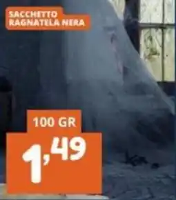Cossuto Sacchetto ragnatela nera offerta