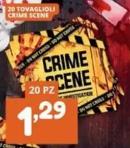 Cossuto Tovaglioli crime scene offerta