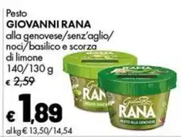 Supermercati Vinci Pesto Giovanni Rana alla genovese offerta
