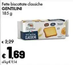 Supermercati Vinci Fette biscottate classiche Gentilini offerta