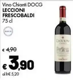 Supermercati Vinci Vino Chianti DOCG Leccioni Frescobaldi offerta
