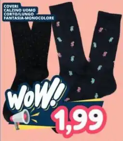 Cossuto Coveri calzino uomo fantasia-monoc colore offerta