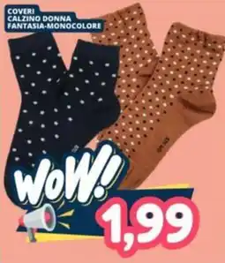 Cossuto Coveri calzino donna fantasia-monoc colore offerta