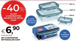 Unicoop Contenitori rettangolari Coop offerta