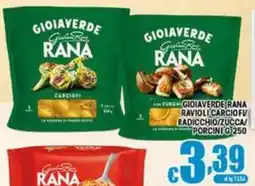 Sacoph Gioiaverde rana ravioli carciofi/radicchio/zucca/porcini offerta