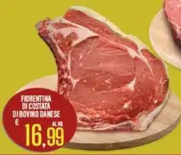 Supermercati EffePiù Fiorentina di costata di bovino danese offerta