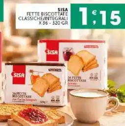 Sisa Sisa fette biscottate classiche/integrali offerta