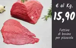 Diper Fettine di bovino per pizzaiola offerta