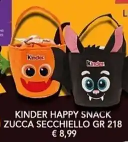 Diper Kinder Happy Snack Zucca Secchiello offerta