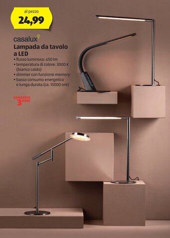 ALDI Casalux Lampada da tavolo a LED offerta