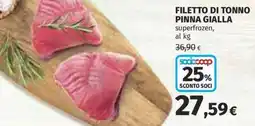 Coop Superstore Filetto di tonno pinna gialla offerta