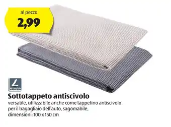 ALDI My Living Style Sottotappeto antiscivolo 100x150 cm offerta
