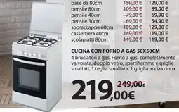 Kreo Brico e Casa Cucina con forno a gas offerta