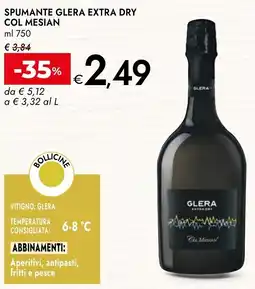 Bennet Spumante Glera Extra Dry Col Mesian offerta