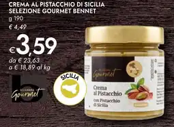 Bennet Crema al Pistacchio di Sicilia offerta
