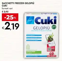 Bennet Sacchetti freezer gelopiù Cuki offerta