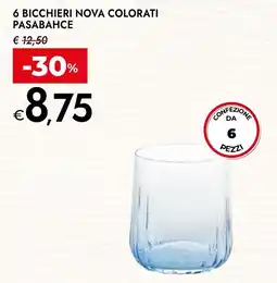Bennet Bicchieri nova colorati Pasabahce offerta